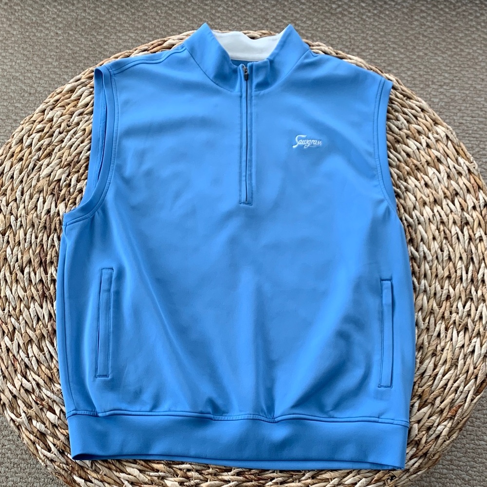 Donald Ross Sawgrass Logo Quarter Zip Performance Vest
